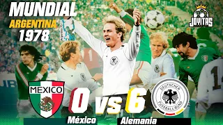 La PEOR GOLEADA sobre México en MUNDIALES | Contra ALEMANIA en Argentina 1978