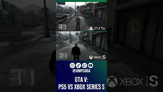 GTA V: PS5 vs XBOX SERIES S | NEXT GEN #shorts