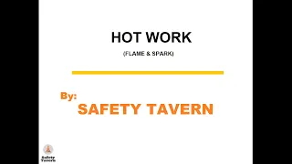 Hot Work (Flame) 2020, OSHA 1926, Safety Tavern