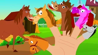 Horse Finger Family | Nursery Rhymes For Children