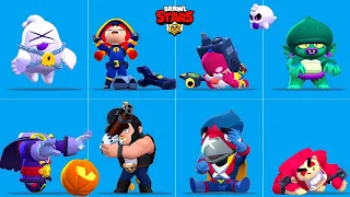 Brawl Stars Halloween Update All Skins Winning And Losing Animation