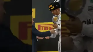 When Lewis Hamilton sprays Champagne on Putin 😱 #Shorts