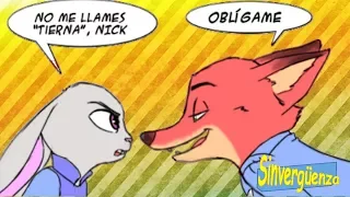 PELEA DE ESPOSOS comics zootopia en español