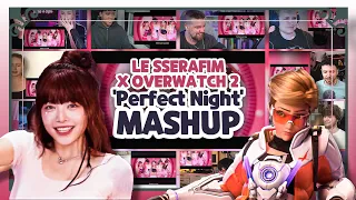 LE SSERAFIM "Perfect Night" with OVERWATCH 2 Reaction Mashup