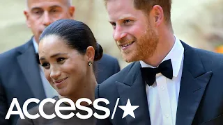 Meghan Markle And Prince Harry Make Red Carpet Debut At 'The Lion King' European Premiere