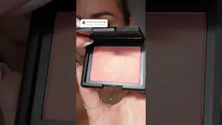 NARS blush in orgasm #makeuptutorial #beauty #viralmakeup #beautytutorial #makeupswatches #blush