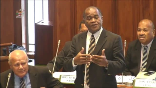 Fijian Minister for Local Government's informs Parliament on the Kinoya Treatment Plant