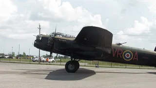 Avro Lancaster Bomber Engine Startup