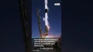 SpaceX Launches 48 Starlink Satellites Aboard Falcon 9 Rocket