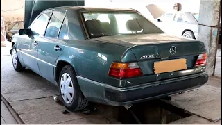 MERCEDES W124 (green) Project Fuel Tank Removal And Cleaning  EP 3