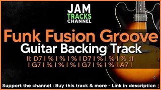 Funk Fusion Groove in D Guitar Backing Track 135bpm