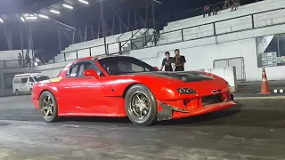 Mazda RX-7 test run 402m 11.787 sec. Escobar thailand 2022