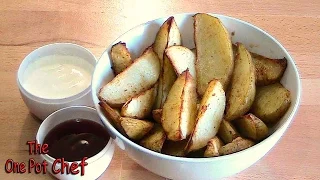 Oven Baked Spicy Potato Wedges | One Pot Chef