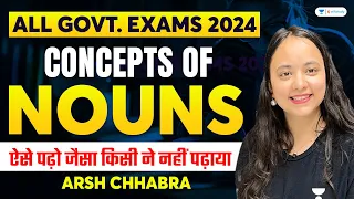 Concepts of Noun | Engling Grammar Basics | All Government Exams 2024 | Arsh Chhabra