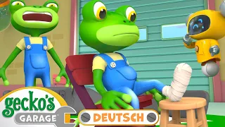 Geckos schmerzhaftes Ereignis | 90-minütige Zusammenstellung｜Geckos Garage Deutsch｜LKW für Kinder🛠️