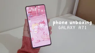 ✧.* an aesthetic galaxy A71 unboxing (asmr-ish) ✧.*