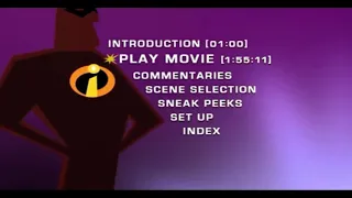 Incredibles Movie DVD Menu