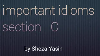important idioms for CSS || C series || css lectures