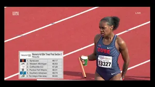 Men's and Women's University/College 4 x 100m Timed Finals (Texas Relays 2024)