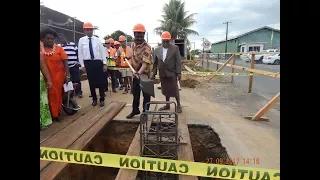 Fijian Minister officiates the foundation laying ceremony for the Namaka Market.