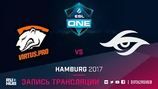 Virtus.Pro vs Secret, ESL One Hamburg, game 2 [v1lat, GodHunt]