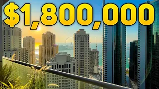 $1.8 MILLION DUBAI DUPLEX PENTHOUSE | Bay Central Tower Dubai Marina | Dubai Property Vlog