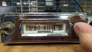 1960s Motorola AM All Transistor Car Radio 323T Built in Speaker Aftermarket