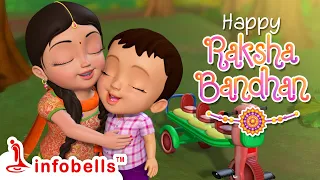 Rakhi baandhna! Raksha Bandhan kya tyohar! | Hindi Rhymes for Children | Infobells