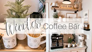 *NEW* WINTER 2023 DECORATING IDEAS | WINTER COFFEE AND HOT COCOA BAR