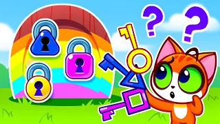 Magic Doors Challenge 🌈What's Behind the Mystery Doors 🙀Stories for Kids and Toddlers 😻 Purr-Purr