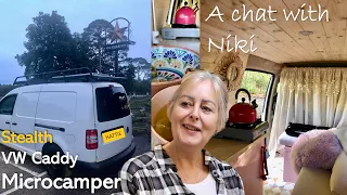 VW Caddy Microcamper & Solo Female Vanlife - I chat to Niki about Hattie