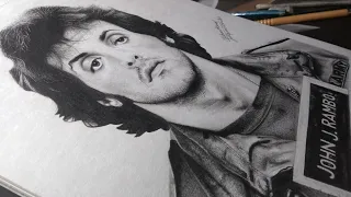 John Rambo-Sylvester Stallone Drawing | justpencilsketch