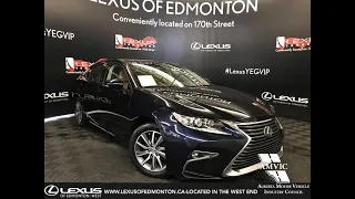 Used Blue 2016 Lexus ES 300h Executive Package Review - Downtown Edmonton, Alberta