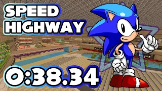 [TAS] SRB2 - Speed Highway w/ XMomentum Sonic - 0:38.34