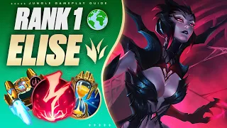 Rank 1 ELISE JUNGLE Uses POWER PATHING To Win Fast! 😲 (And wins when down 2 levels!)