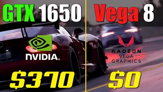 Vega 8 (OC) vs. GTX 1650 | Test in 8 Games | 1080p