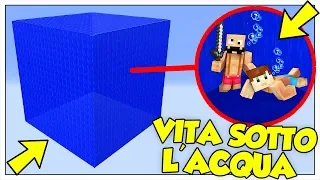 SI PUÒ SOPRAVVIVERE IN UN CUBO DI ACQUA? - Minecraft ITA