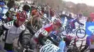 cyclocross nationals elite start/crash