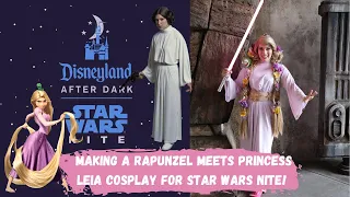 Making a Rapunzel meets Princess Leia Cosplay for Star Wars Nite at Disneyland!