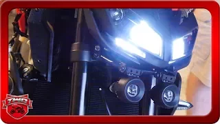 How To Install 2017 FZ09 MT09 Yamaha Fog Light Kit And Test Results