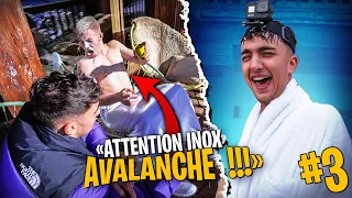 Inoxtag évite une avalanche de boule de neige de justesse ! #3