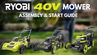 How to Assemble & Start the RYOBI 40V Brushless Mower