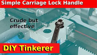 Making a Simple Lathe Carriage lock Handle