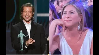Brad Pitt Jokes About Difficult Marriages At SAGs, Camera Cuts To Jennifer Aniston