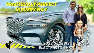 2023 Genesis Electrified GV70 Family Review with Child Seat Installation and Luggage Test