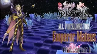 Dissidia NT: All Emperor Mateus voice lines