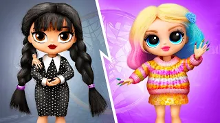 Wandinha Addams e Enid / 30 DIYs para LOL OMG