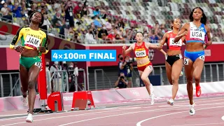 Jamaica Battles United States In 4×100m FINAL || 2022 WORLD CHAMPIONSHIP OREGON