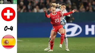 Switzerland vs Spain Women's World Cup 2023 Full Match | Fifa Women's World Cup 2023