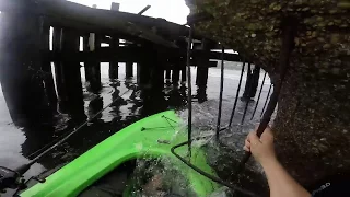 Why I don't go kayak fishing under bridges any more